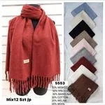 Szaliki damskie mix kolorów 50% wiskoza 30% bawełna 20% wełna