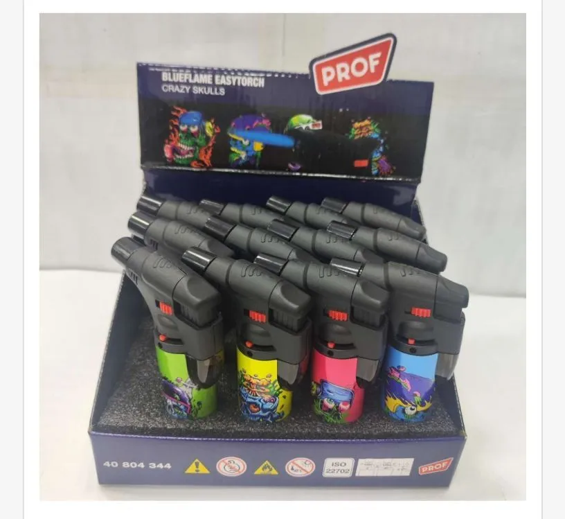 Zapalniczka Blueflame EasyTorch Crazy Skulls Prof, opak. 12 szt
