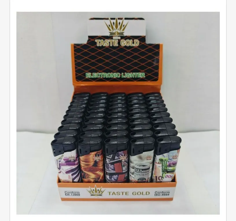 Zapalniczka elektroniczna Taste Gold, opak. 50 szt