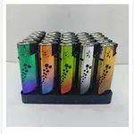 Zapalniczki metaliczne wielokolorowe, 25 szt/opak.