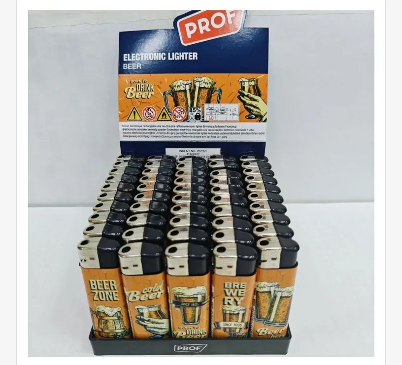 Zapalniczka Elektroniczna Prof Beer 50 szt/opak.