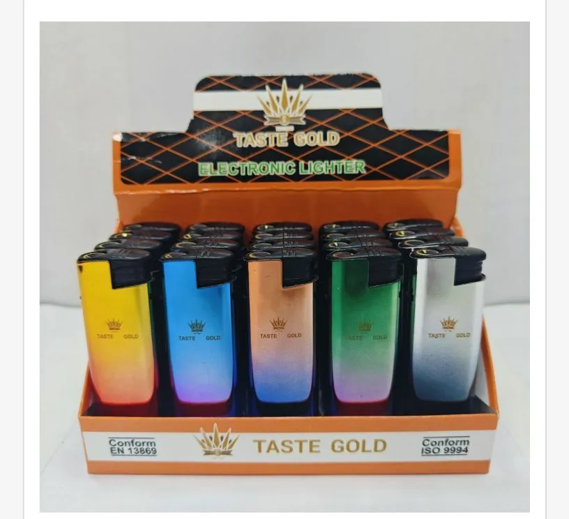 Zapalniczka elektroniczna Taste Gold, blister 20 szt