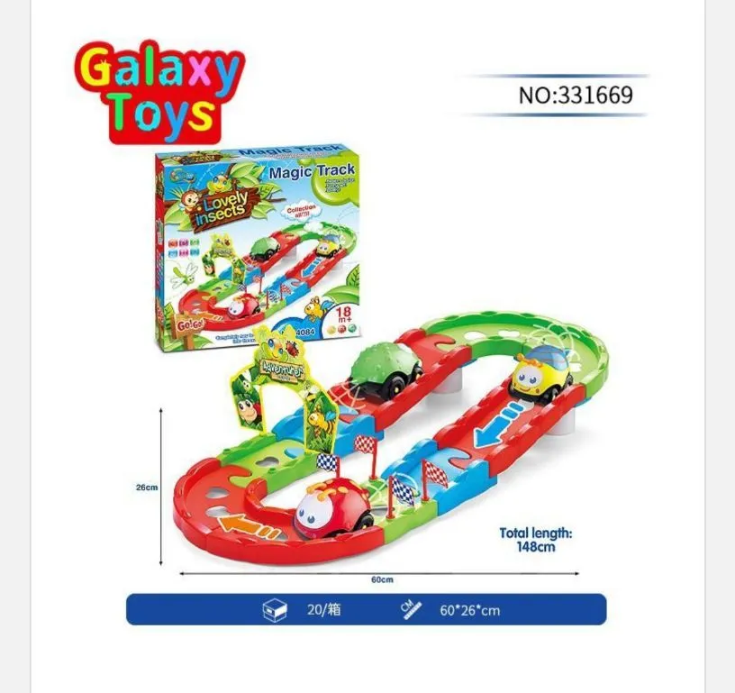 Zabawki Magic Track Galaxy Toys z insektami, 148 cm