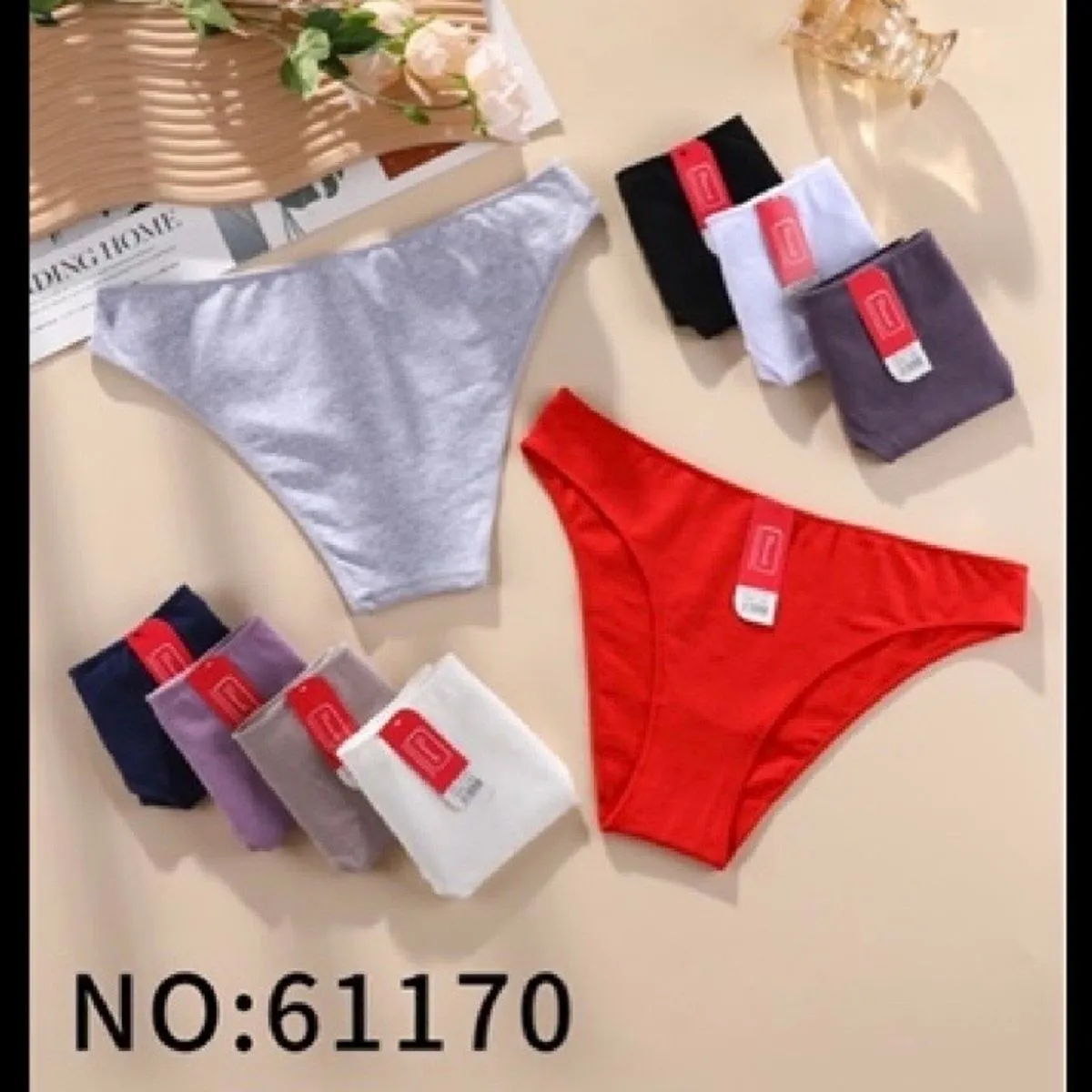 Majtki damskie bawełniane S/M-31, L/XL-33, mix kolorów