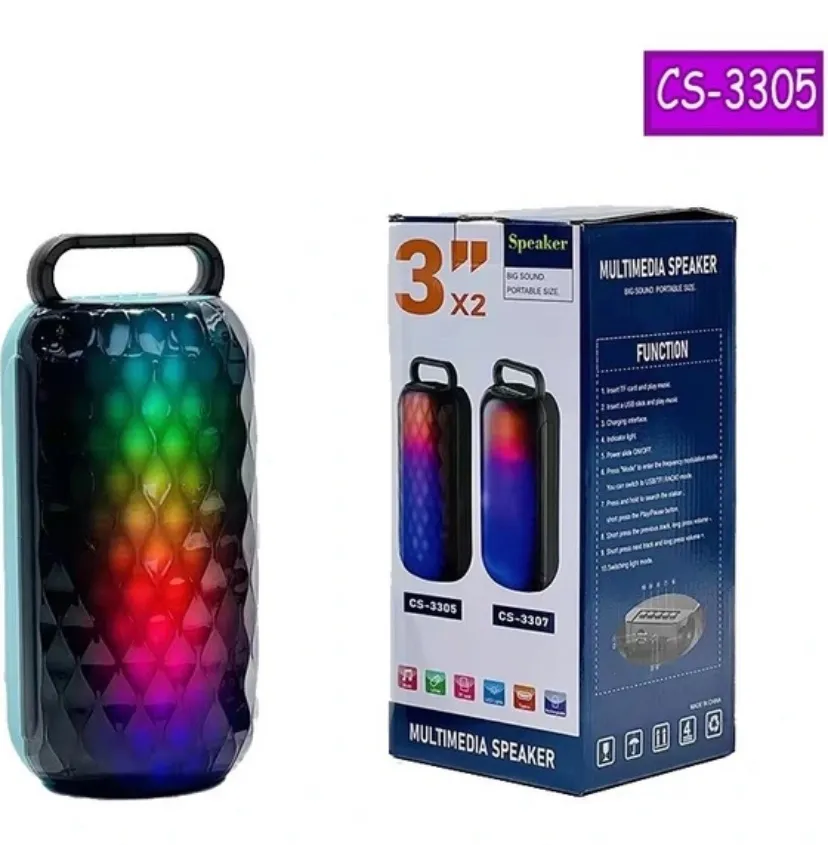 Głośnik LED CS-3305 3W Portable Multimedia Speaker