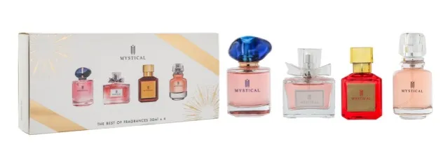 Zestaw 4 miniatur perfum Mystical w pudełku