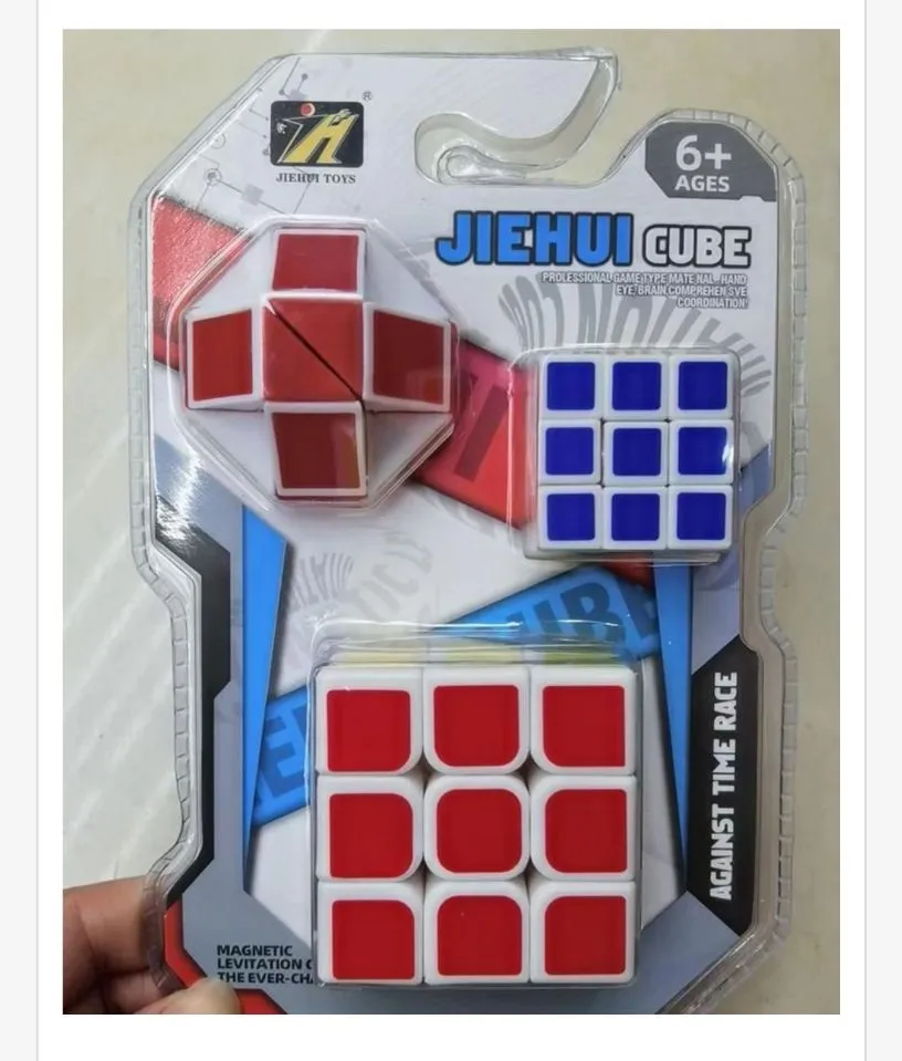 Kostka Rubika JIEHUHUI CUBE 3x3 + krzyż 6+ lat