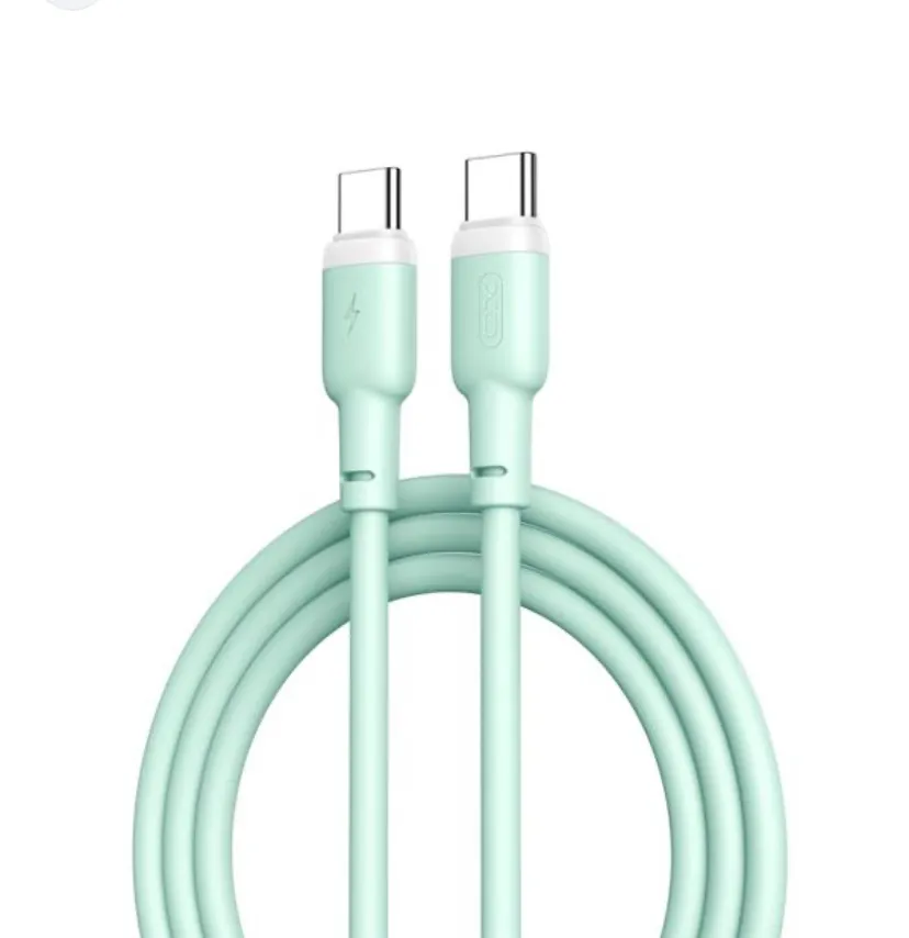 Kabel LED USB Typ C zielony matowy
