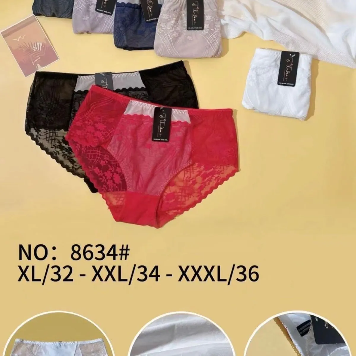 Majtki damskie Tissu NO:8634# XL/32-XXXL/36
