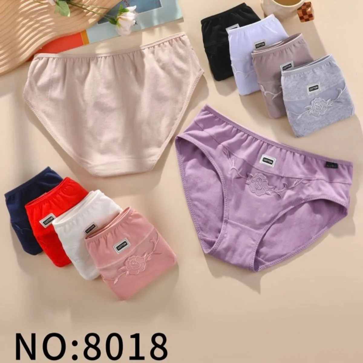 Majtki damskie 2XL/28 NO:8018 wielopak kolorowy