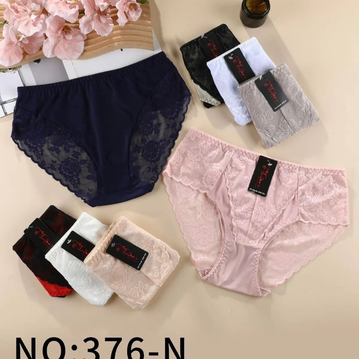 Majtki damskie koronkowe L/XL NO.376-N