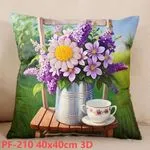 Poszewki 3D kwiaty 40x40 cm PF-210