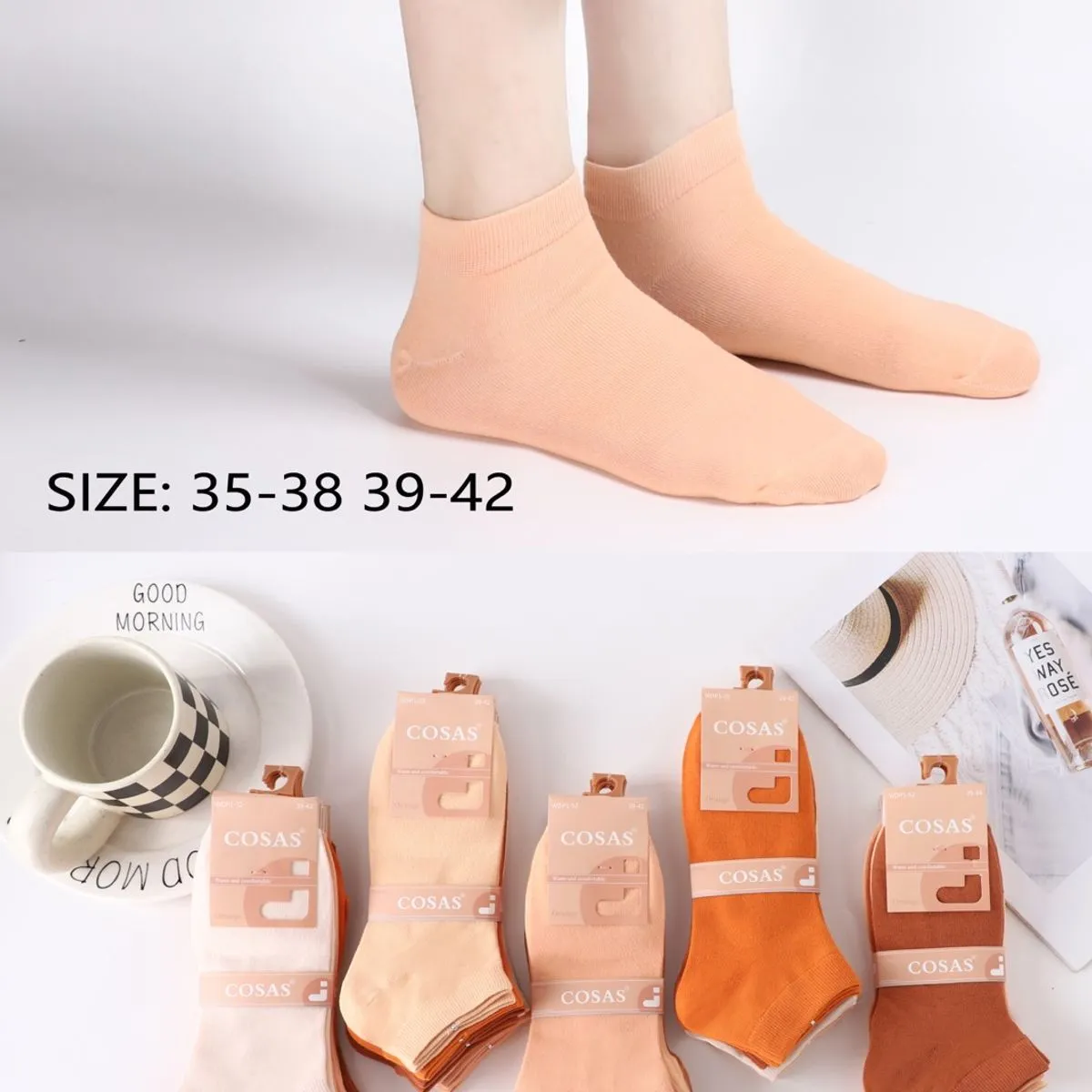 Skarpetki damskie COSASAS WDP52, roz. 35-38/39-42, 600/karton
