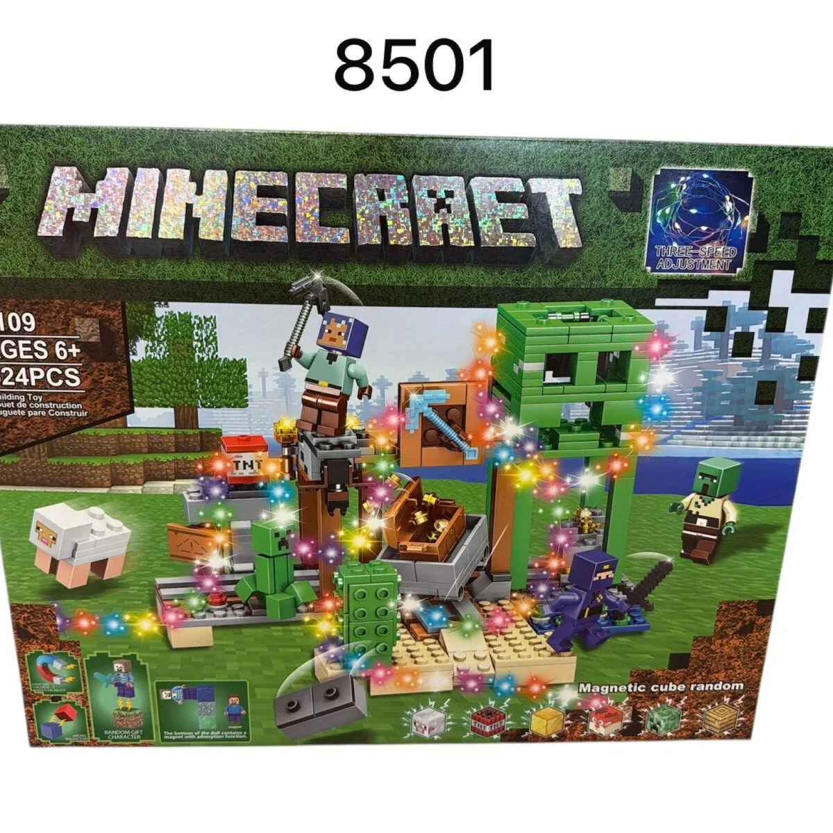 Zestaw klocków Minecraft LED 524 pcs 3+ 8501