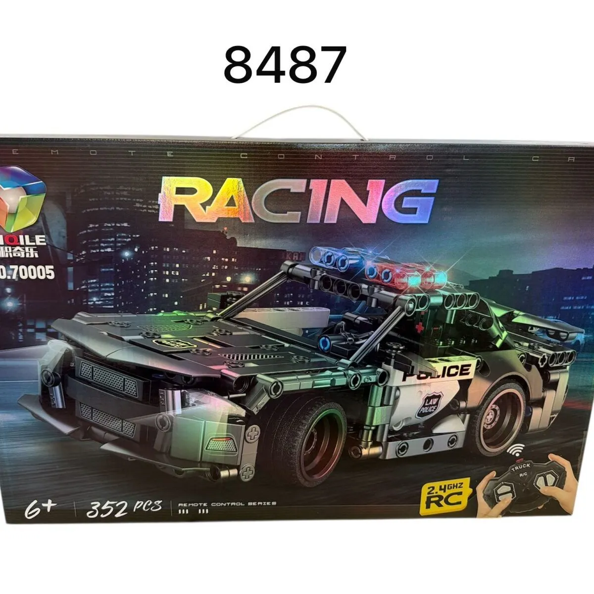 Zestaw klocków RC Policja Racing 352 pcs z pilotem