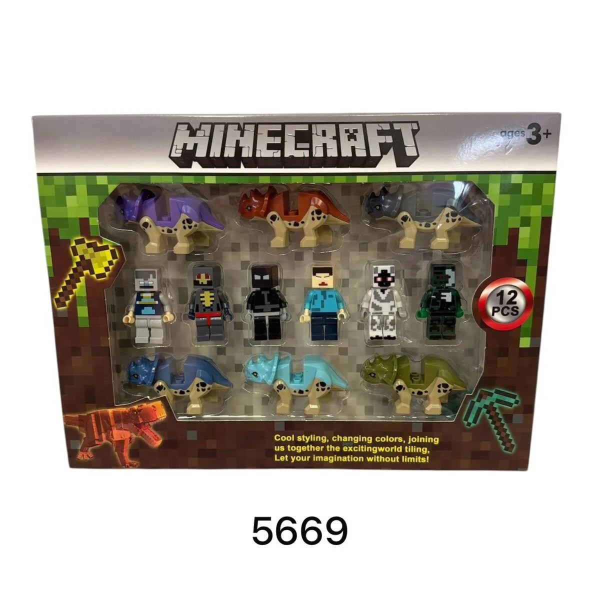 Zabawki Figurki Minecraft 12PCS w pudełku