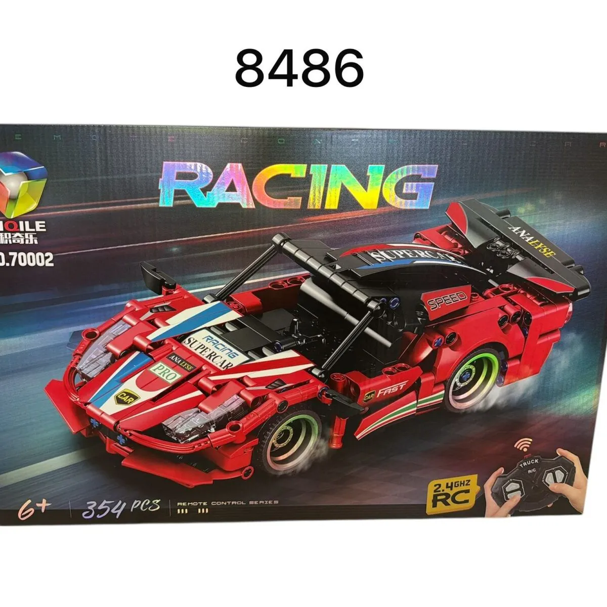 Zestaw klocków RC Samochód Racing 354 pcs 8486