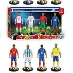 Figurki piłkarzy FIFA z piłkami 6 szt