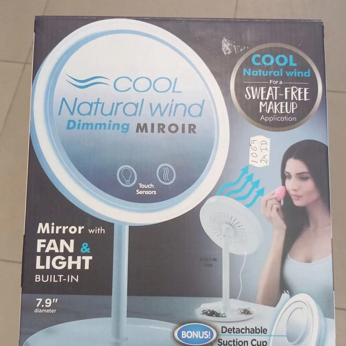 Lusterko LED z Wiatrakiem Natural Wind 7.9" Dimming