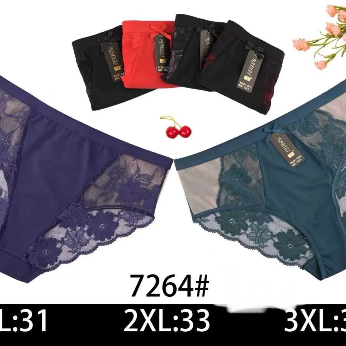 Majtki damskie XL/31 2XL/33 3XL/35 7264#