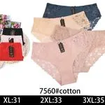 Majtki damskie koronkowe bawełniane XL-3XL 75560