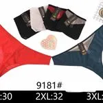 Majtki damskie stringi 9181# L-30 2XL-32 3XL-34
