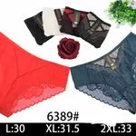 Majtki damskie koronkowe L:30 XL:31.5 2XL:33 cm 6389