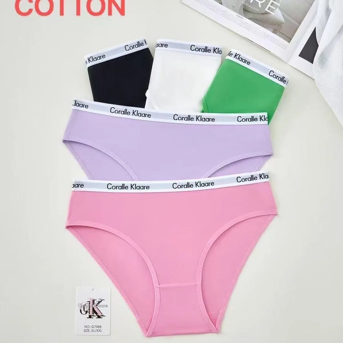 Majtki damskie Coralle Cotton bawełniane SIZ: M/L XL/XXL