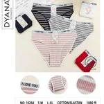 Majtki damskie I Love You prążkowane S-M-L, 24 szt