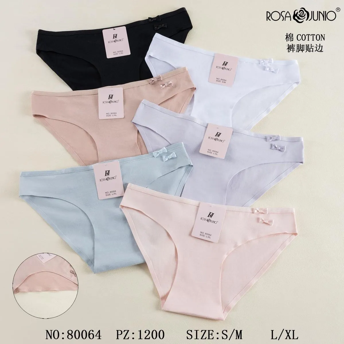 Majtki damskie bawełniane Rosa Jungo S/M L/XL 6 szt