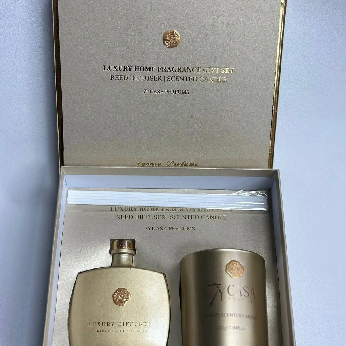 Zestaw Tycas Parfums: Dyfuzor + Świeczka zapachowa