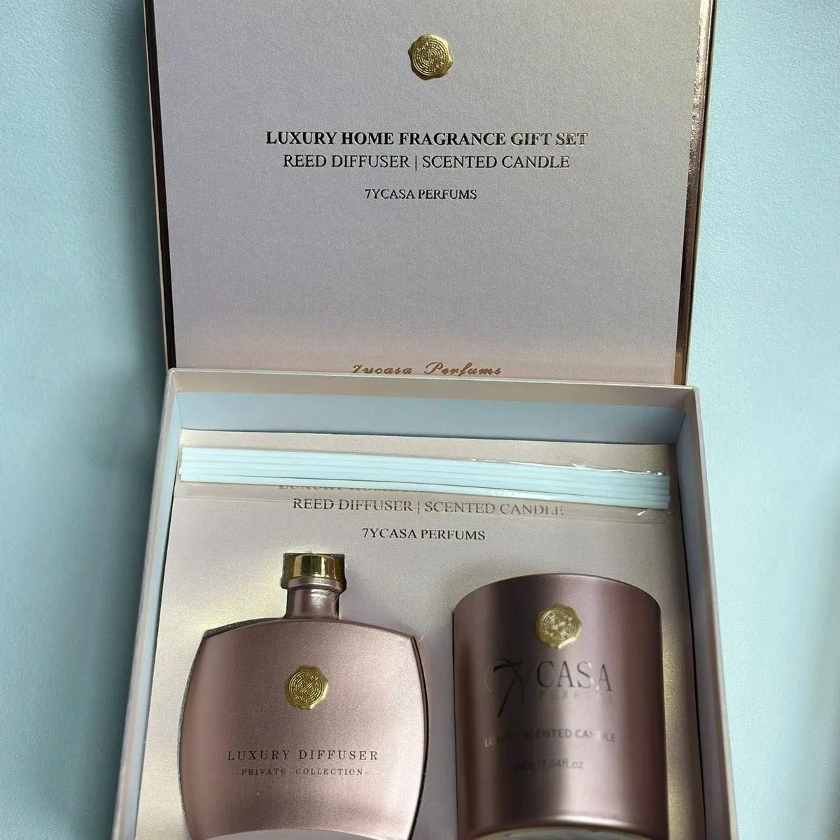 Zestaw Luxury Home Fragrance Gift Set Reed Diffuser + Scented Candle