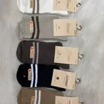 Skarpetki damskie z pomarańczowymi paskami 5 par