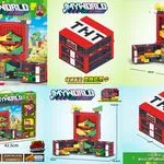 Zabawki Klocki Magnetyczne My World Minecraft 31x42 cm