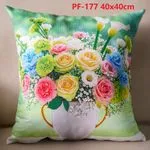Poszewki dekoracyjne PF-177 40x40cm kwiaty w wazonie