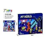 Zestaw klocków magnetycznych My World 3w1 100 elementów