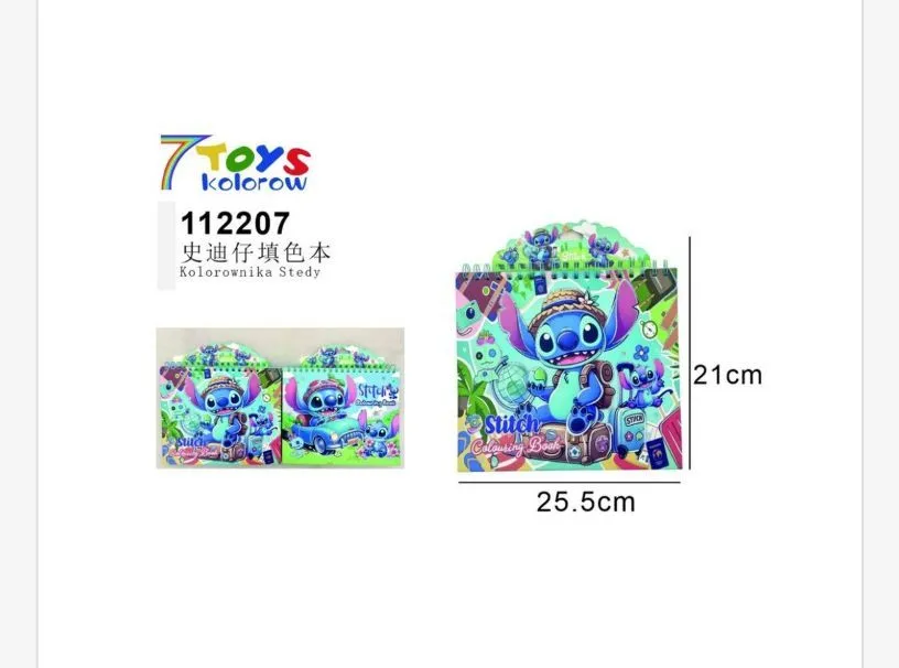 Książeczka do kolorowania Stitch Lilo & Stitch 25,5x21 cm