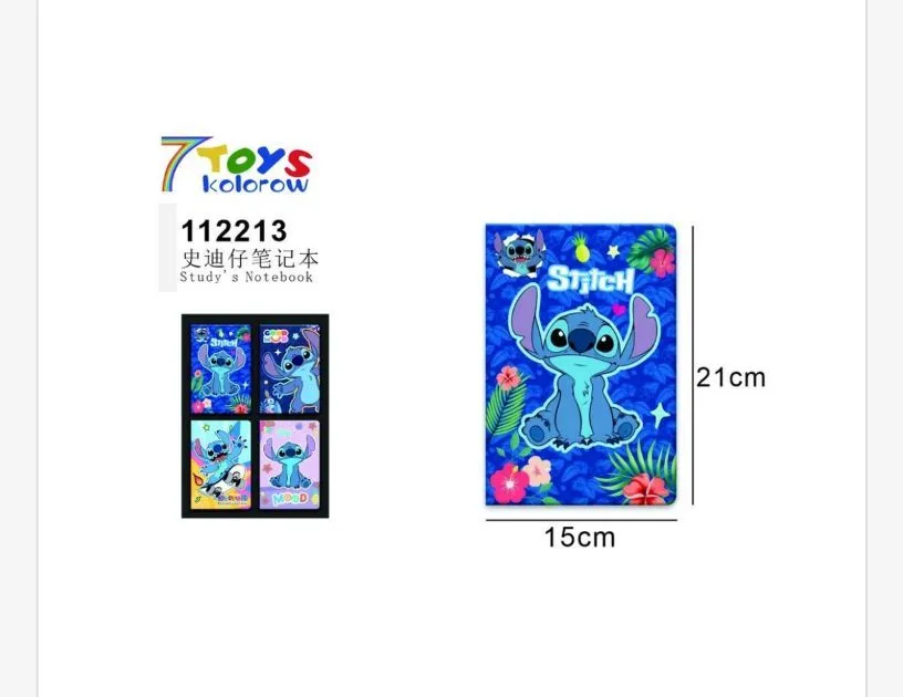 Notatnik Stitch 7Toys 21x15cm