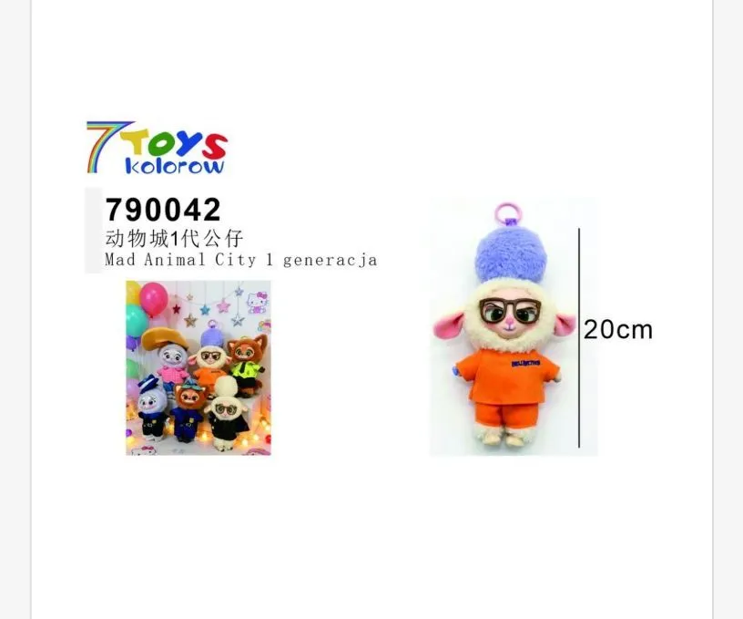 Maskotka 20cm Zootopia Mad Animal City Judy Hopps