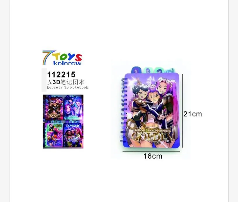 Notatki Kpop 3D Notebook 21cm x 16cm