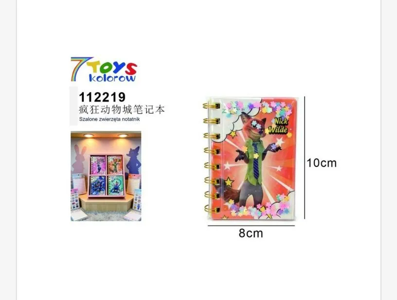 Notatki Zootopia Nick Wilde 10x8 cm
