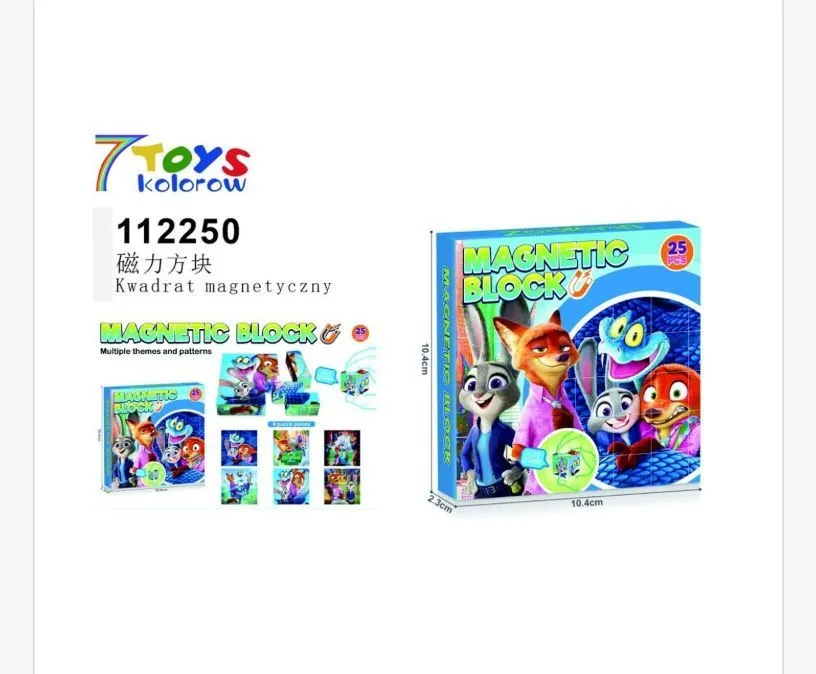 Zabawki Magnetic Klocki Zootopia 25 szt