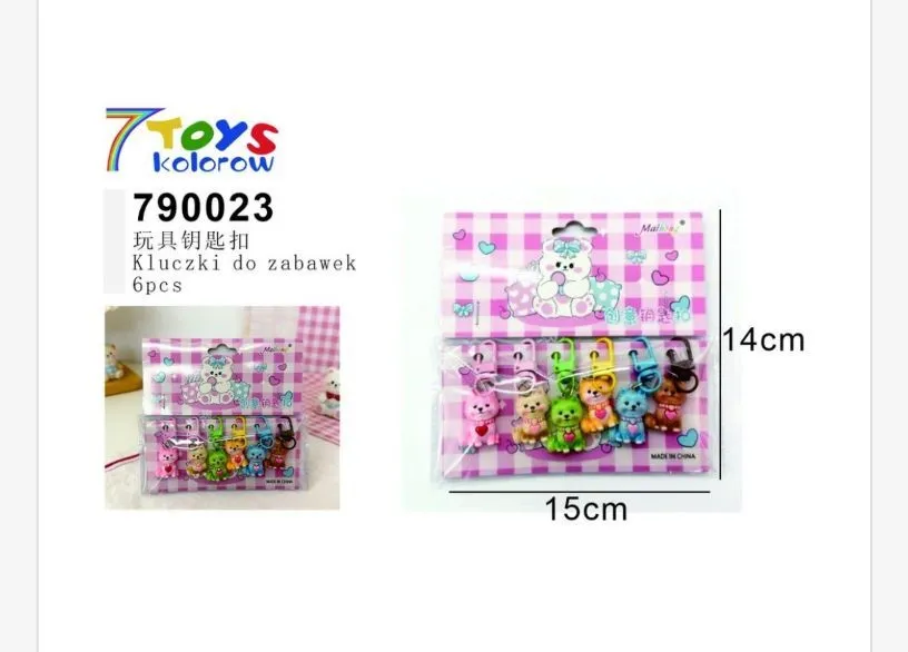 Zestaw 6 breloków z zabawkami 7Toys 790023