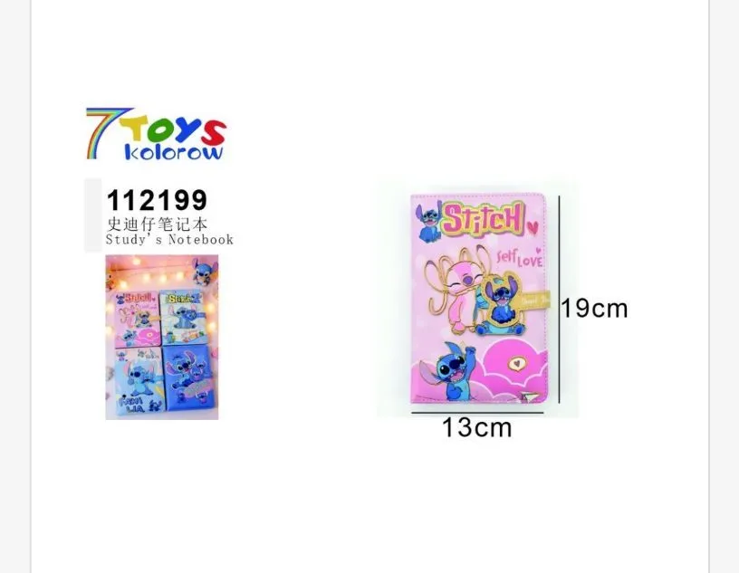 Notatnik Stitch 19x13 cm 7Toys