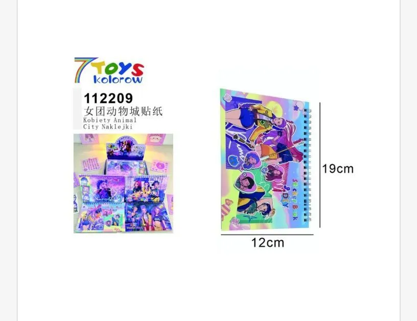 Naklejki Kpop Zabawki 7Toys 112209 19x12cm