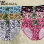 Majtki damskie 312# XL-6XL wzór kwiatowy