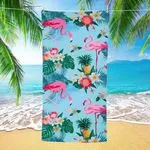 Ręcznik Mikrofibra Plażowy z Flamingami 70/140