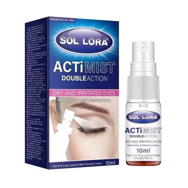 Sol Lora ActiMist Double Action Spray do suchych i podrażnionych oczu 10ml