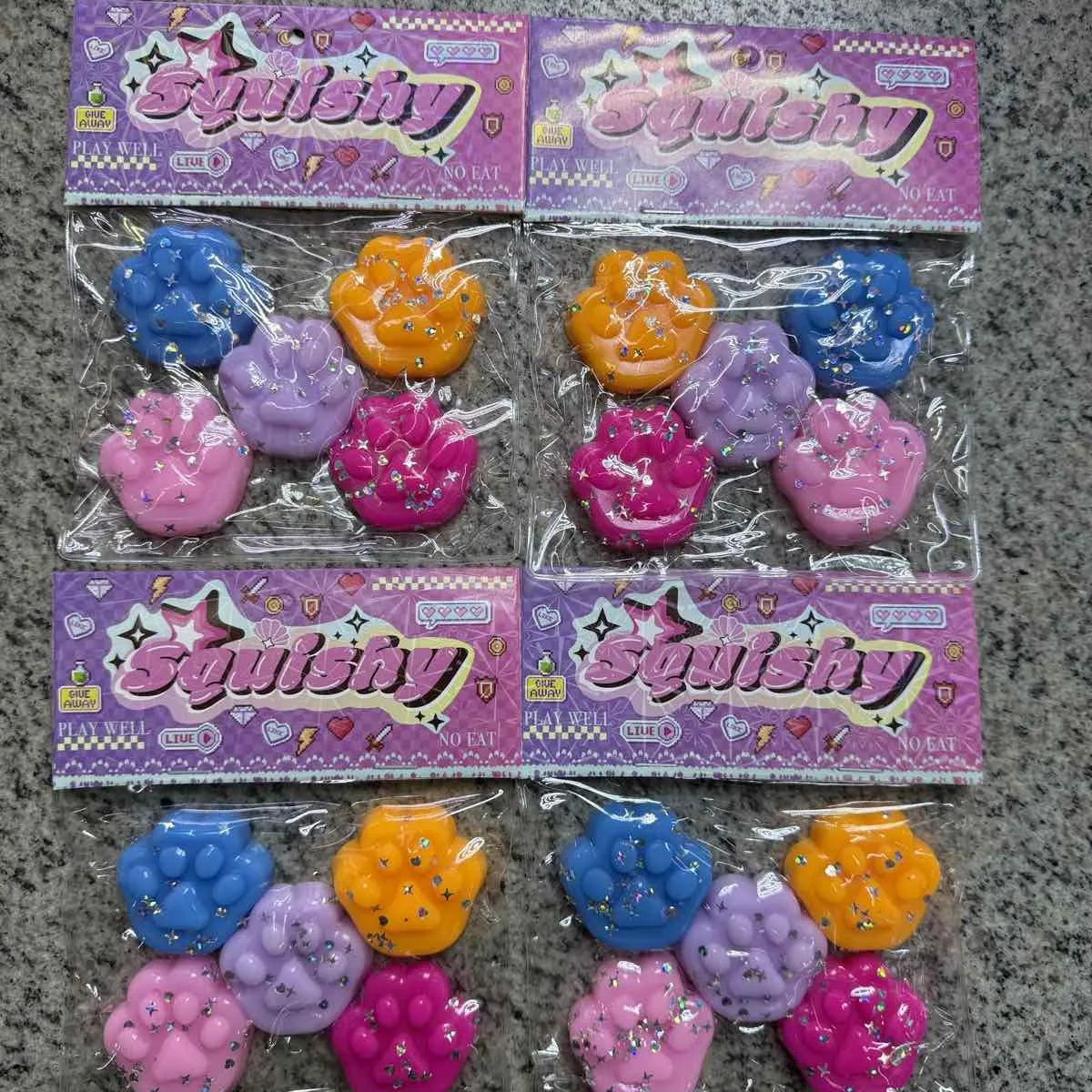 Squishy Squeeze Toys Gniotki Kwiatowe 16 szt