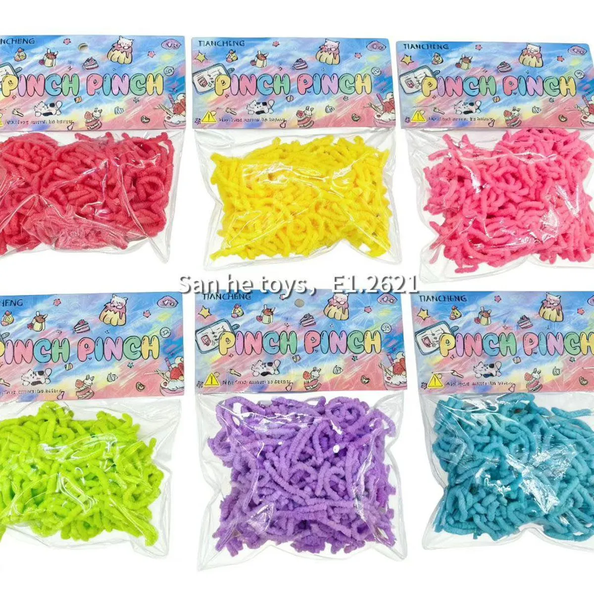 Zabawki Squeeze Toys Pinch Pinch 6 kolorów